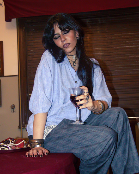CROSS COLLAR BUTTONED SHIRT