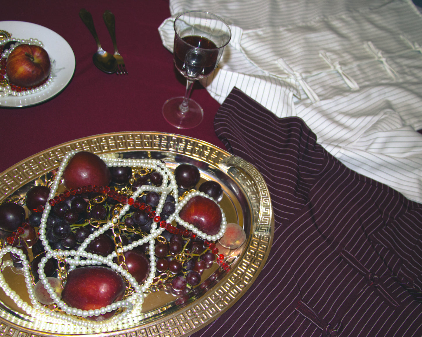JIǓ HÓNG STRIPPED PANKOU SHIRT
