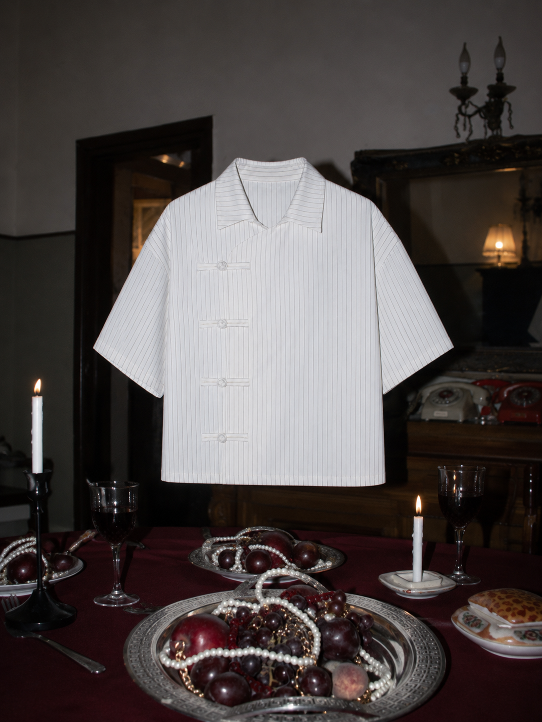 BÁI STRIPED PANKOU SHIRT
