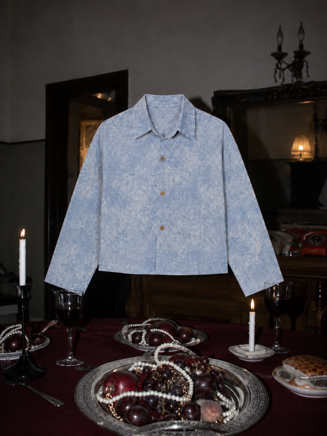 CLOUD BUTTONED LONG SLEEVE SHIRT