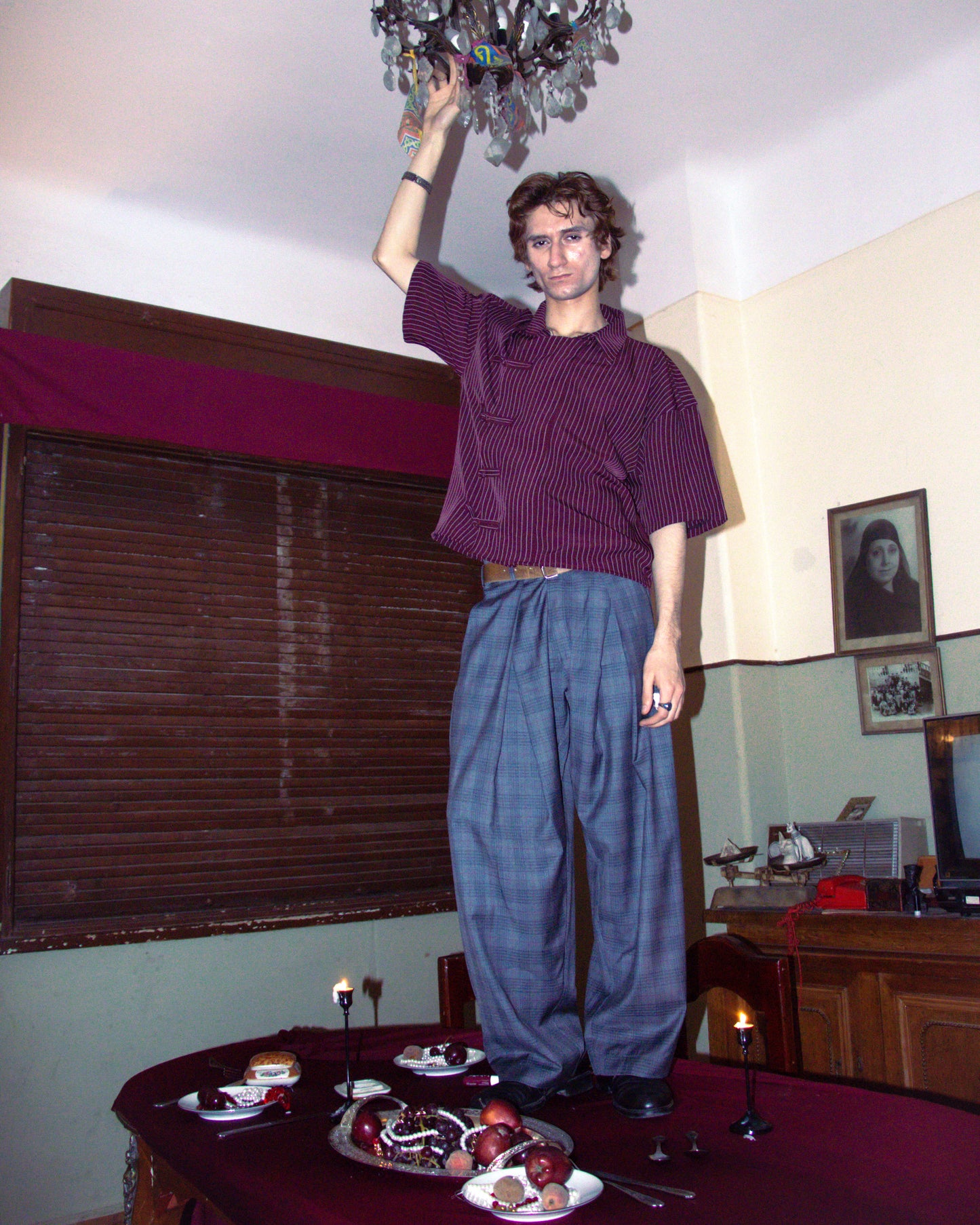 JIǓ HÓNG STRIPPED PANKOU SHIRT