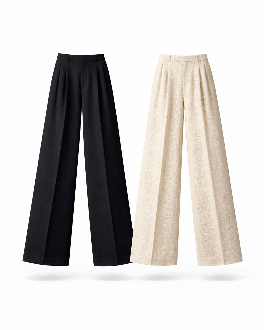 MODERN TAILORED WIDE-LEG PANTS