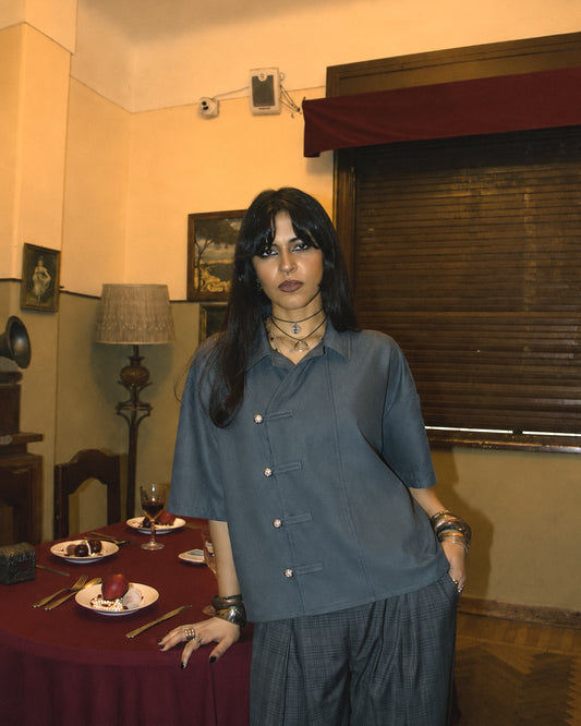 IRON-CAST BUTTONED SHIRT