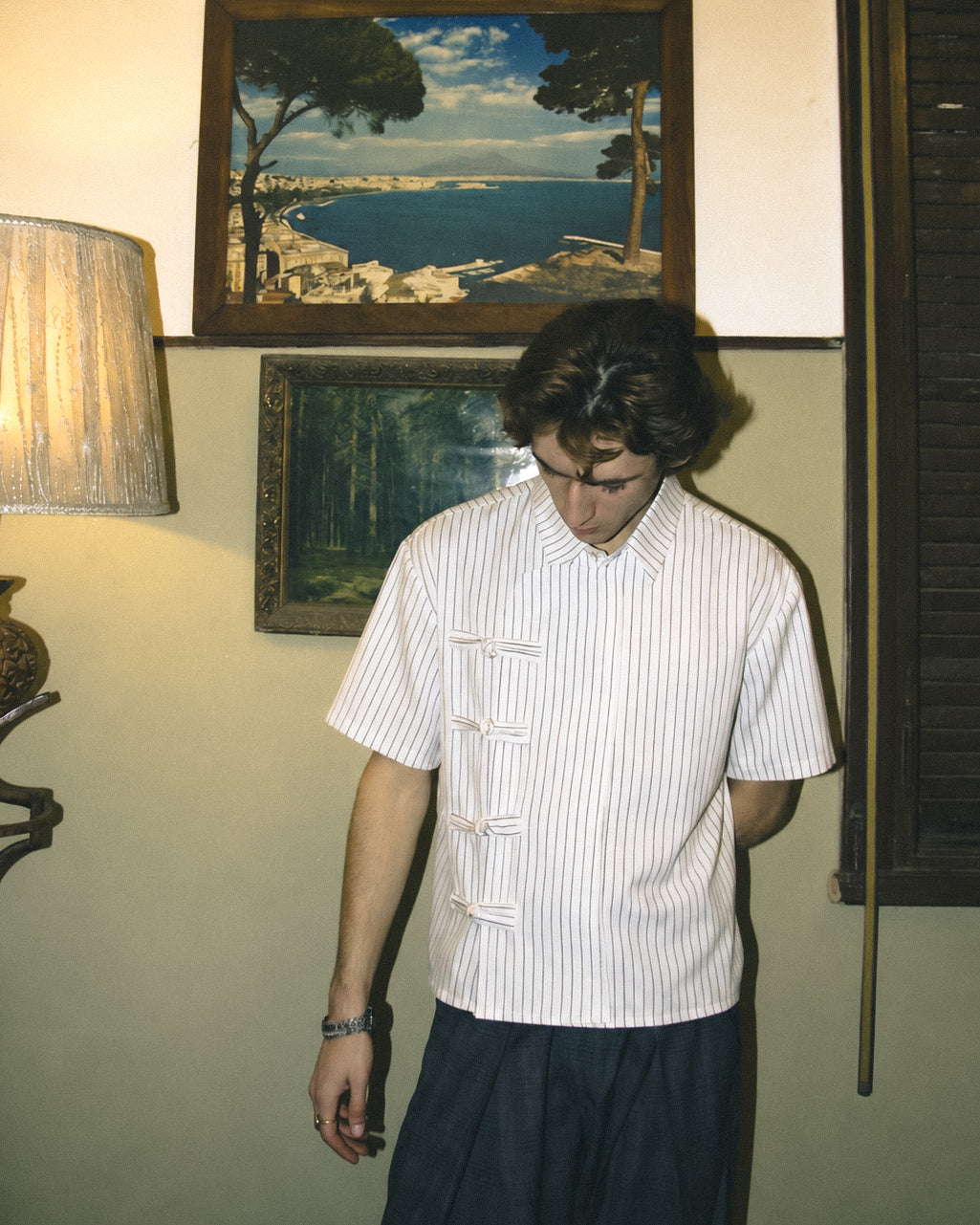 BÁI STRIPED PANKOU SHIRT