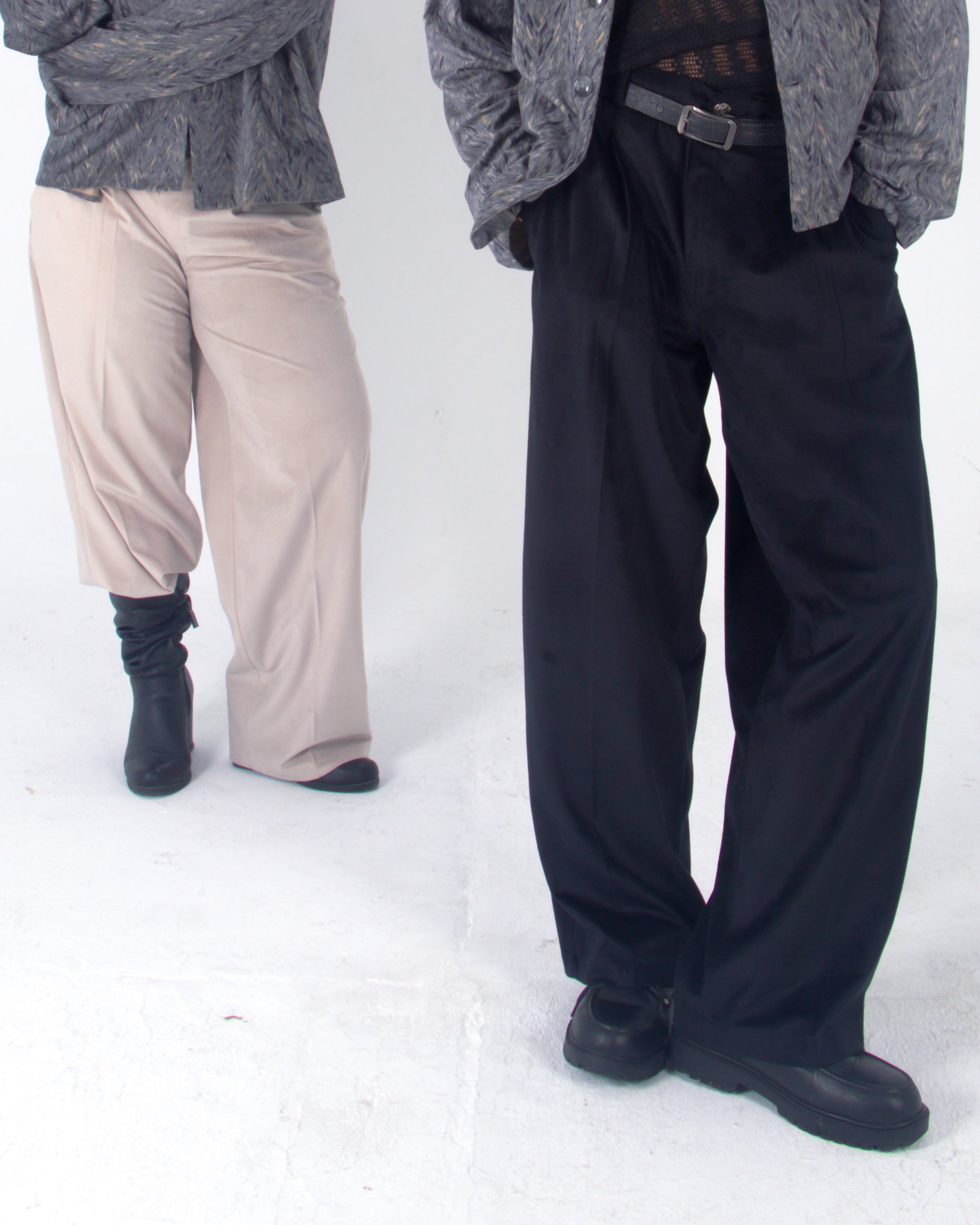 MODERN TAILORED WIDE-LEG PANTS